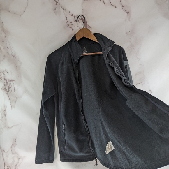 Eddie Bauer Jacket Womens Medium Black Fleece Full Zip First Ascent Pockets - Picture 8 of 11